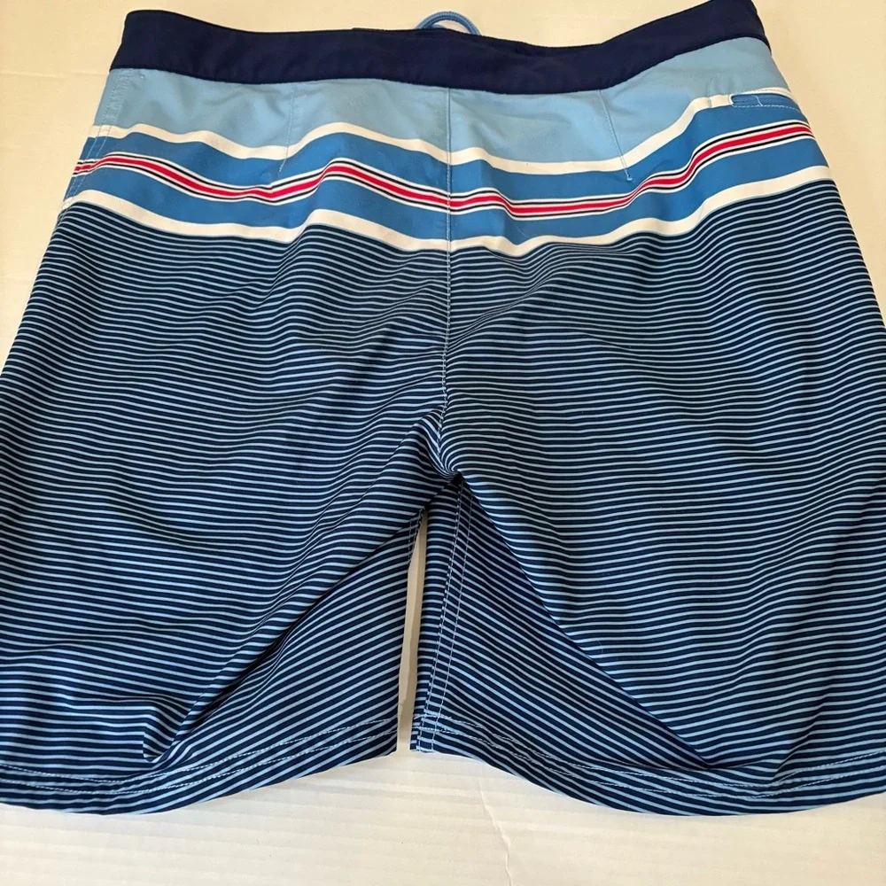 VINEYARD VINES Blue Striped Men’s Swim Trunks